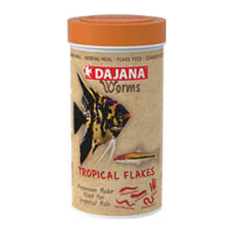 Worms Tropical Flakes Akvaryum Balık Yemi 100 Ml 18 Gr