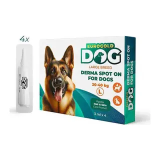 Dog Köpek Deri Bakım Damlası 20-40 Kg 4x3 Ml