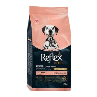 Light Sterilised Orta ve Büyük Irk Kuzulu Kısırlaştırılmış Köpek Maması 12 Kg