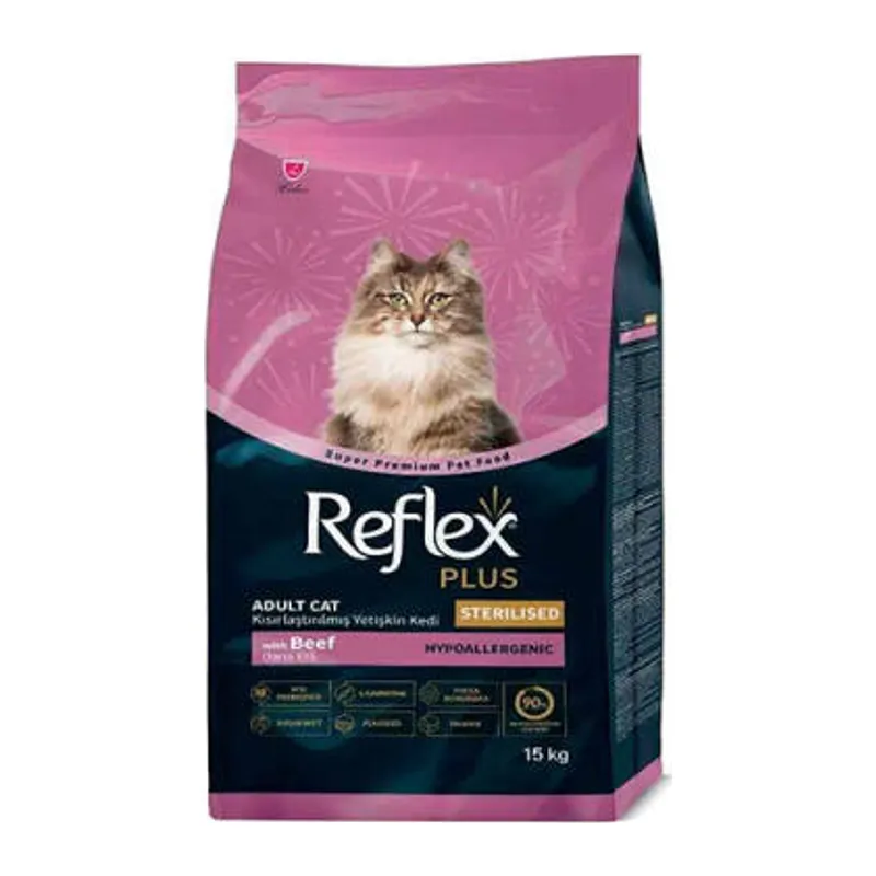 Biftekli Kısırlaştırılmış Kedi Maması 15 Kg