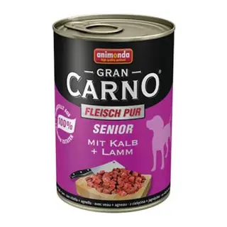 GranCarno Senior Sığır Etli Kuzulu Yaşlı Köpek Konservesi 400 Gr