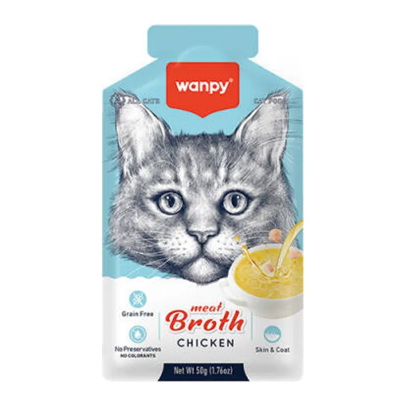 Tavuk Etli Tahılsız Kedi Çorbası 50 Gr