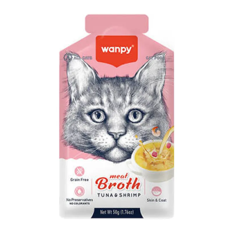 Ton Balıklı ve Karidesli Tahılsız Kedi Çorbası 50 Gr