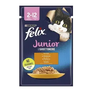 Pouch Junior Tavuklu Yavru Kedi Konservesi 85 Gr