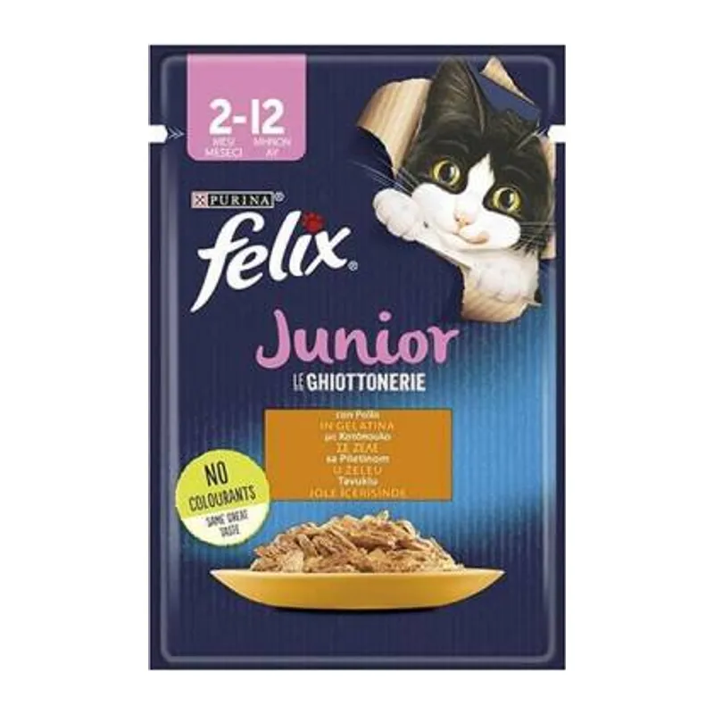 Pouch Junior Tavuklu Yavru Kedi Konservesi 85 Gr