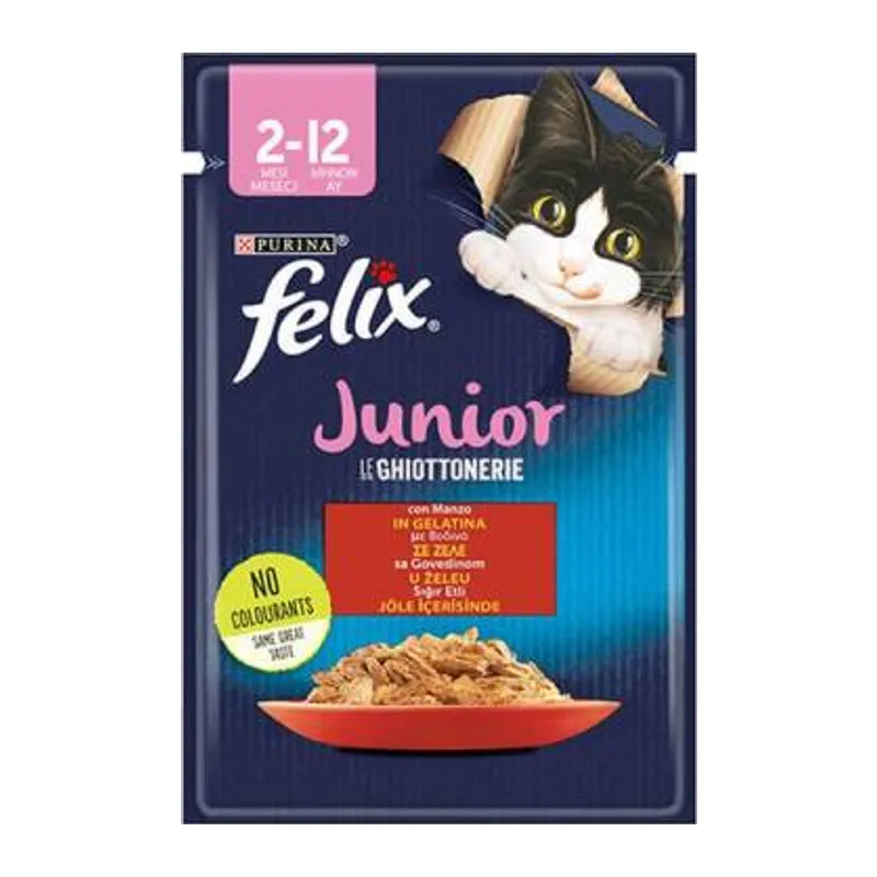 Pouch Junior Sığır Etli Yavru Kedi Konservesi 85 Gr