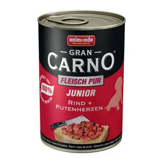 GranCarno Junior Sığır Etli ve Hindi Yürekli Yavru Köpek Konservesi 400 Gr