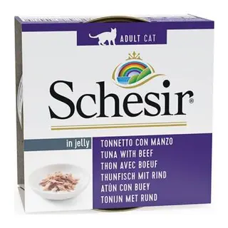 Ton Balıklı ve Sığır Etli Jelly Yetişkin Kedi Konservesi 85 Gr
