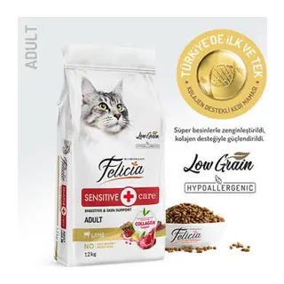 Hypoallergenic Kuzulu Düşük Tahıllı Yetişkin Kedi Maması 12 Kg