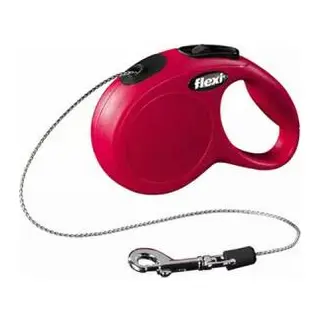 New Classic Otomatik İp Köpek Gezdirme Tasması XSmall 3 Mt Kırmızı