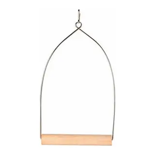 Ahşap Metal Askılı Kuş Tüneği 10,5x22,5 Cm