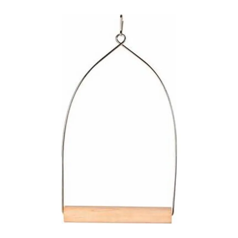 Ahşap Metal Askılı Kuş Tüneği 10,5x22,5 Cm
