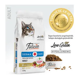 Hypoallergenic Somonlu Düşük Tahıllı Yetişkin Kedi Maması 12 Kg