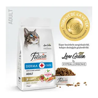 Hypoallergenic Somonlu Düşük Tahıllı Yetişkin Kedi Maması 2 Kg