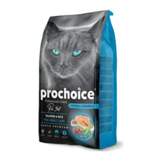 Pro 34 Somonlu ve Pirinçli Yetişkin Kedi Maması 15 Kg