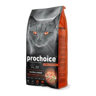 Pro 33 Adult Sterilised Salmonlu ve Karidesli Kısırlaştırılmış Kedi Maması 2 Kg