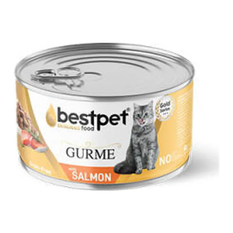 Gurme Jelly Somonlu Tahılsız Yetişkin Kedi Konservesi 85 Gr
