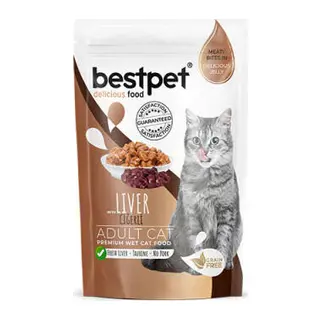 Pouch Ciğerli Jelly Tahılsız Yetişkin Kedi Konservesi 85 Gr