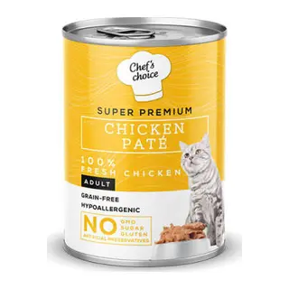 Pate Chicken Tavuklu Tahılsız Ezme Yetişkin Kedi Konservesi 400 Gr
