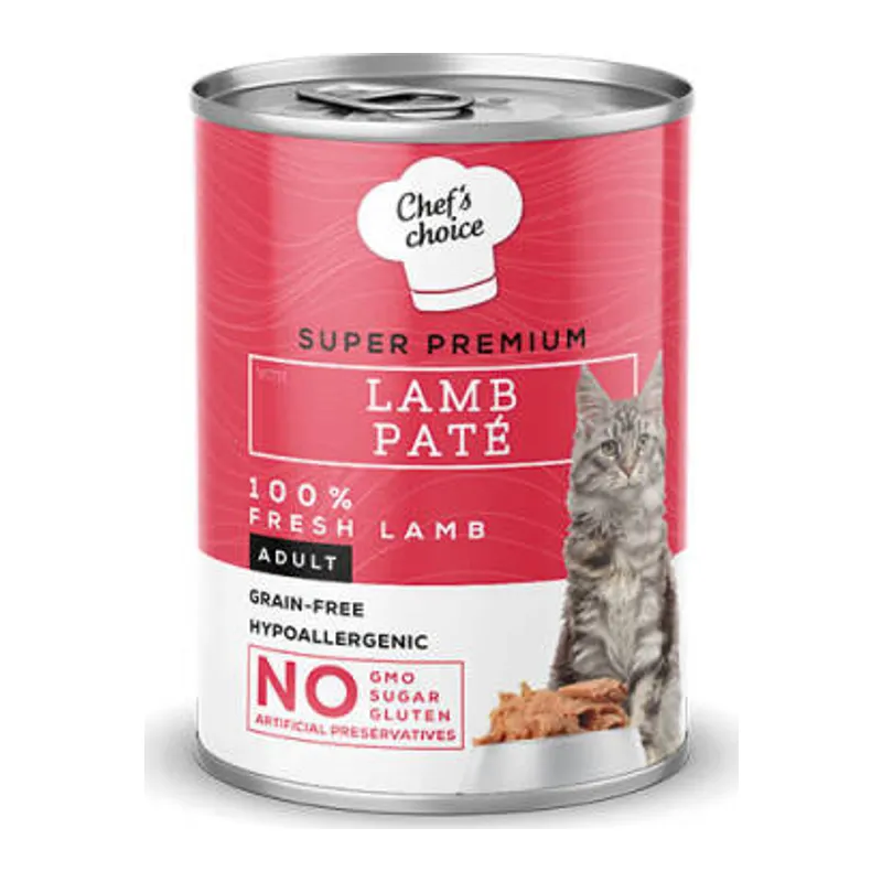 Pate Lamb Kuzu Etli Tahılsız Yetişkin Kedi Konservesi 400 Gr