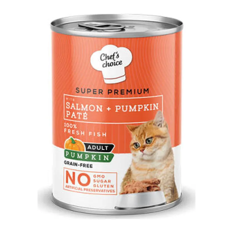 Pumpkin Pate Somonlu Balkabaklı Tahılsız Yetişkin Kedi Konservesi 400 Gr