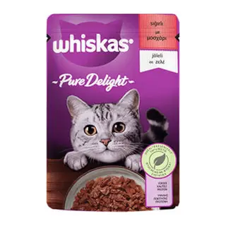 Pouch Pure Delight Jöle İçinde Sığır Etli Yetişkin Kedi Konservesi 85 Gr