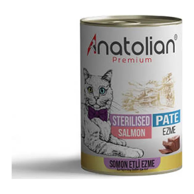 Premium Somonlu Ezme Kısırlaştırılmış Kedi Konservesi 400 Gr