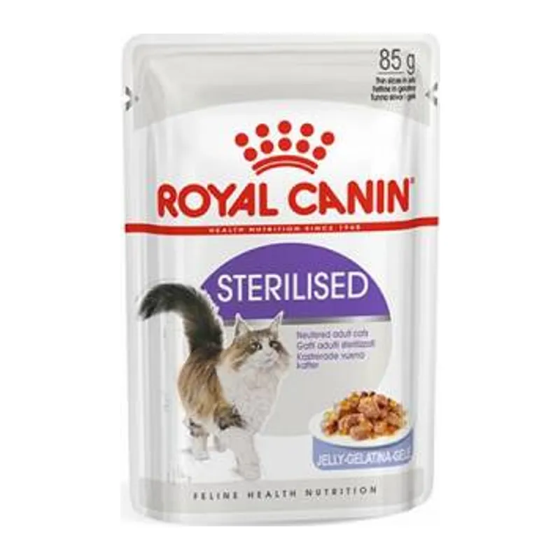 Sterilised Jelly Pouch Kısırlaştırılmış Kedi Konservesi 12 Adet 85 Gr