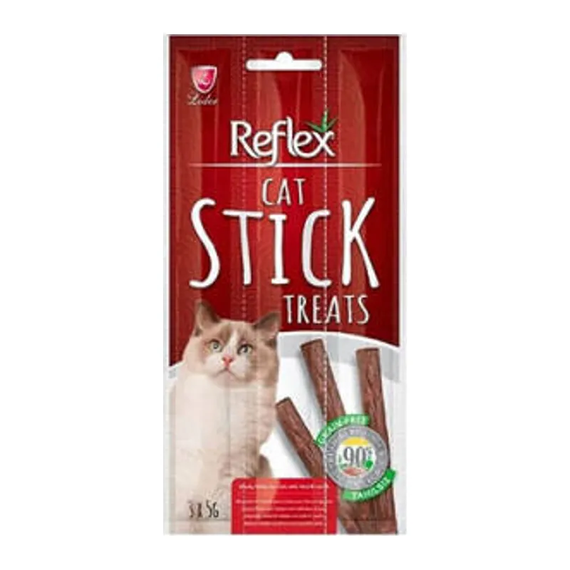 Stick Biftekli ve Kuzulu Tahılısız Kedi Ödül Çubuğu 3x5 Gr
