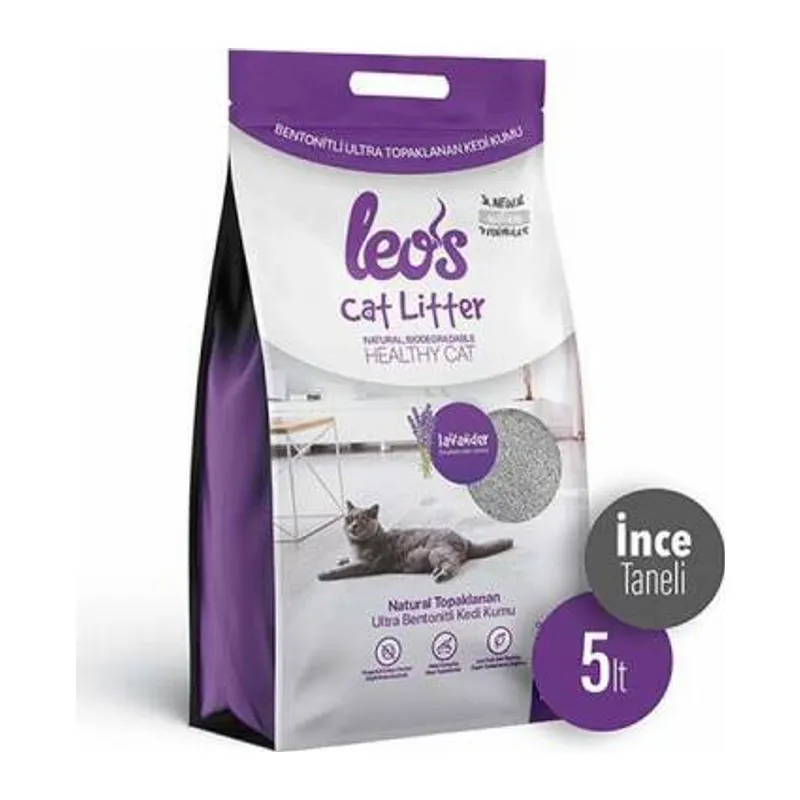Cat Litter Lavanta Kokulu İnce Taneli Kedi Kumu 5 Lt