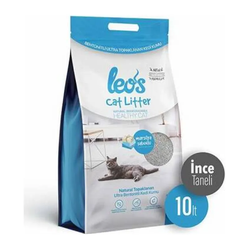 Cat Litter Marsilya Sabunlu Bentonit İnce Taneli Kedi Kumu 10 Lt