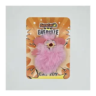 Pembe Tüylü Fare Kedi Oyuncağı