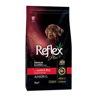 Orta ve Büyük Irk Kuzulu ve Pirinçli Yavru Köpek Maması 3 Kg