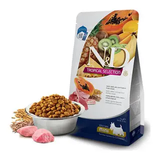 N&D Tropical Selection Kuzu Etli ve Tropikal Meyveli Mini Irk Yetişkin Köpek Maması 5 Kg