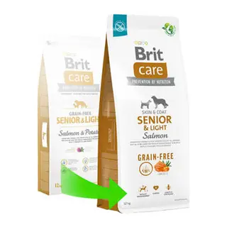 Skin Coat Senior Light Somonlu Tahılsız Light Yaşlı Köpek Maması 12 Kg