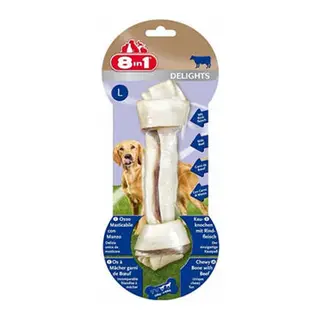 Delights Bones Biftekli Ağız Bakım Kemiği Köpek Ödülü Large 85 Gr