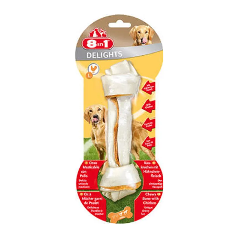 Delights Bones Düğümlü Tavuklu Ağız Bakım Kemik Köpek Ödülü Large 85 Gr