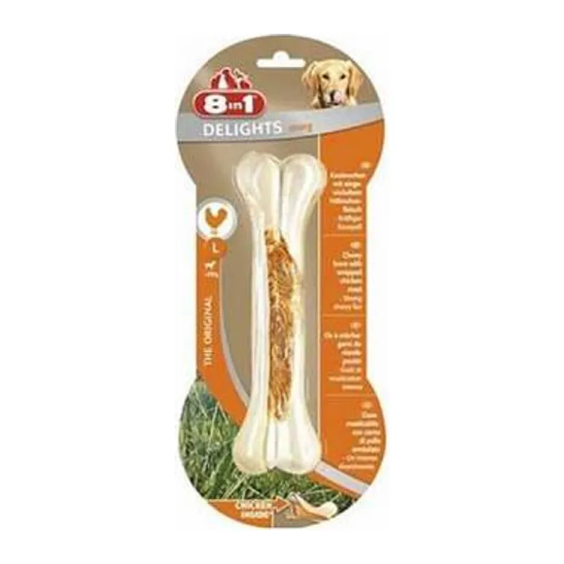Delights Tavuklu Press Kemik Büyük Irk Köpek Ödülü Large 20 Cm 130 Gr
