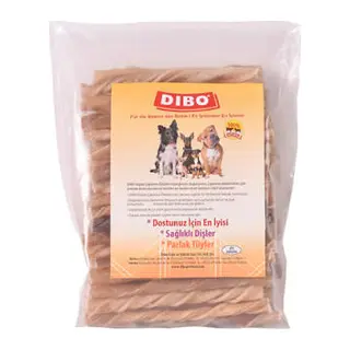 Natürel Burgu Çubuk Çiğneme Kemiği Köpek Ödülü 500 Gr 12 Cm