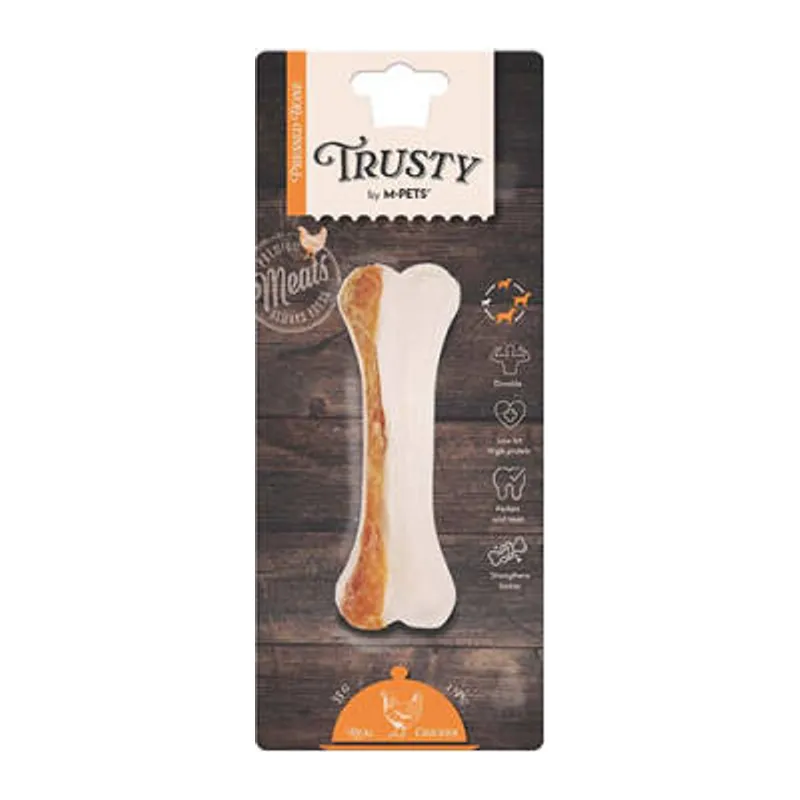 Trusty Tavuklu Presli Kemik Köpek Ödülü 85 Gr 15,3 Cm