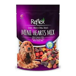 Semi Moist Mini Kalp Mix Yarı Yumuşak Köpek Ödülü 150 Gr