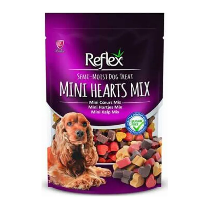 Semi Moist Mini Kalp Mix Yarı Yumuşak Köpek Ödülü 150 Gr