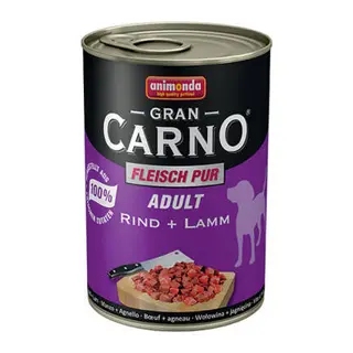 GranCarno Sığır Etli ve Kuzulu Yetişkin Köpek Konservesi 400 Gr