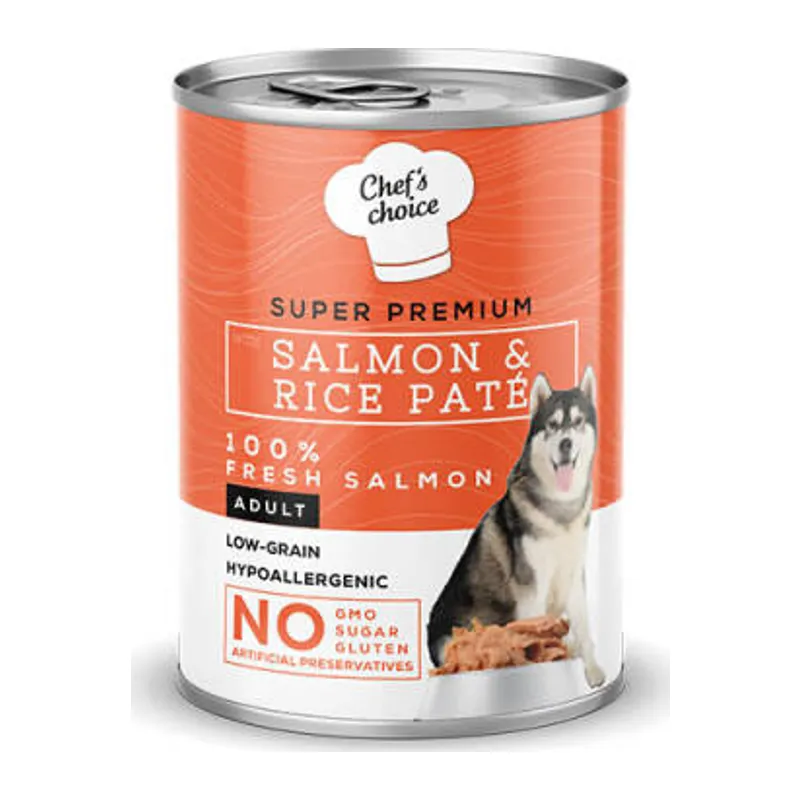 Pate Somonlu Düşük Tahıllı Yetişkin Köpek Konservesi 400 Gr