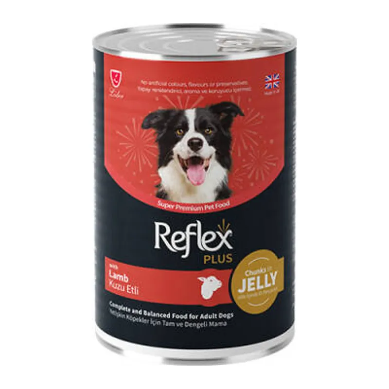 Jöle İçinde Et Parçacıklı Kuzu Etli Yetişkin Köpek Konservesi 400 Gr