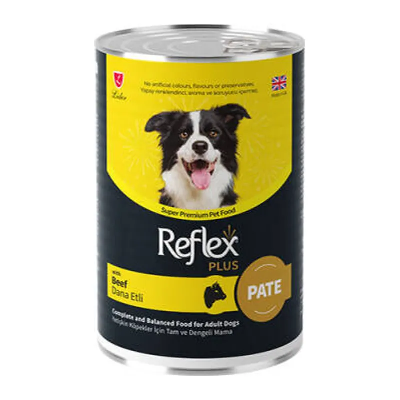Pate İçinde Et Parçacıklı Dana Etli Yetişkin Köpek Konservesi 395 Gr
