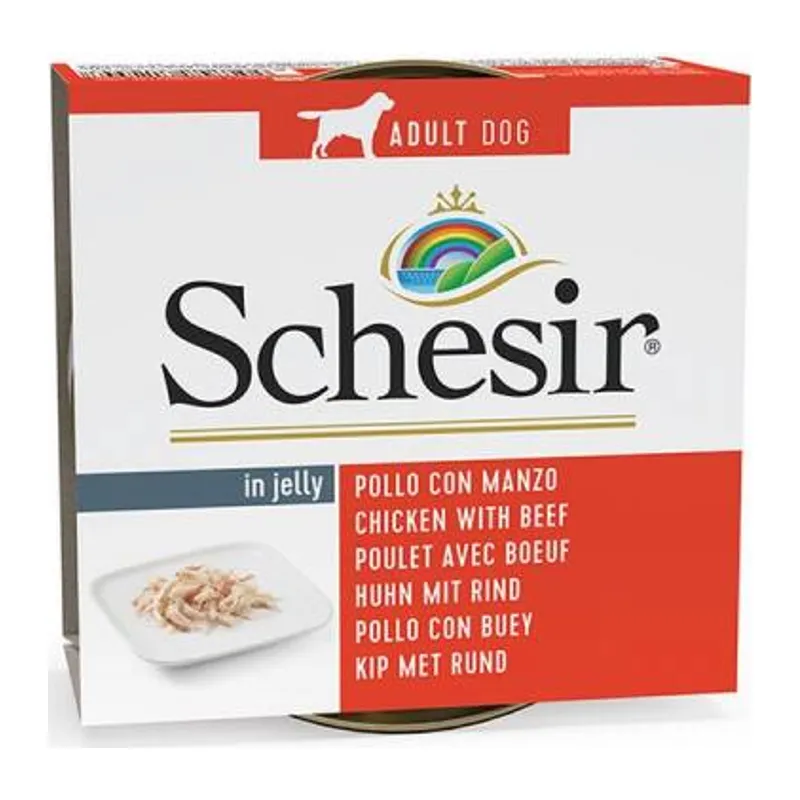 Tavuklu ve Sığır Etli Jelly Yetişkin Köpek Konservesi 150 Gr