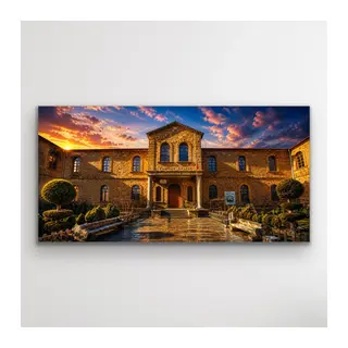 Tarihi Yozgat Lisesi Kanvas Tablo 60X120 CM