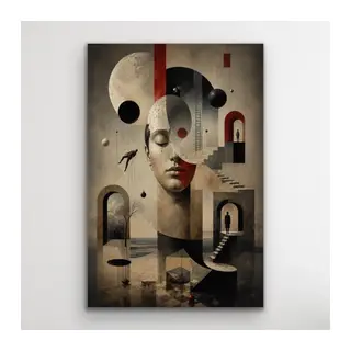 Karışık Rüyalar Soyut Kanvas Tablo 60X90 CM