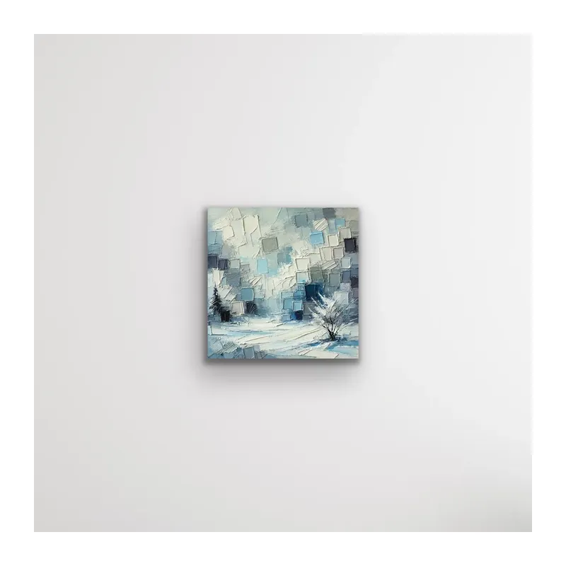 Kış Mevsimi Kanvas Tablo 60x60cm